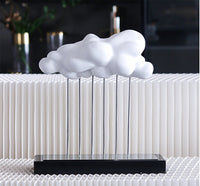 Modern Minimalist Abstract Cloud Sculpture for Model Rooms, Hotels, Studies, Bookcases