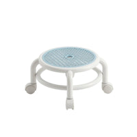Low Rolling Stool Easy to Clean Low Stool with Wheels Furniture Breathable Mobile for Adults, Entryway, Living Room