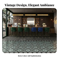 Vintage Design Checkout Counter Thickened Tabletop Lacquered Front Desk Large Storage Coffee Area Shop Service Bar for Cafe Owners, Hotel Lobby, Salon