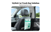 Self Trash Bag Heavy Duty on Car Garbage Effortless Bag to Use Vehicle Waste Pouch for Commuters, Commuters