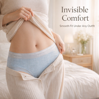 Women's Breathable Knickers Multipack with Silk Gusset Lining, Seamless Waistband Underwear for Daily Wear and Postpartum