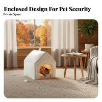 Heated Pet House Constant Temperature Heating Pet Bed Automatic Overheat Protection Enclosed Shelter for Feline Companions, Feline Owners, Winter