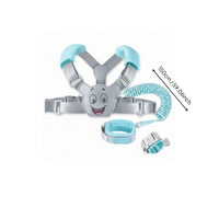 Adjustable Straps Child Safety Harness Leash Steel Wire Reinforced Anti Lost Wrist Link Breathable Cushion Toddler Walking Harness Luminous for Toddlers, Kids, Babies, Crowded Places, Shopping, Traveling