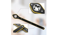Jack Wrench with Cross Socket Flat-Handle Cross-Shaped Car Jack Wrench Tool Thick Steel Heavy-Duty for Drivers