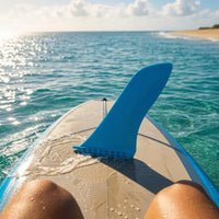 9-Inch Center Fin with Screw Straight-Blade SUP Fin Removable Streamlined for Paddleboarders, Racers, Surfers, Paddleboarding, Surfing