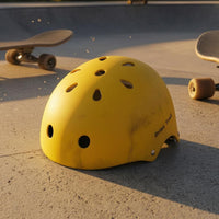 Children's Skating Helmet Rounded Children's Bike Helmet Impact-Absorbing Headgear for Bicycling