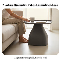 Modern Design Pedestal End Table Minimalist Design Household Furniture Versatile Use Nightstand Easy Assembly for Apartment Dwellers, Young Adults, Living Room, Balcony, Small Areas, Bedroom
