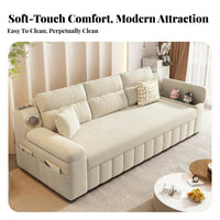 Multi-Functional Pull-expandable Sofa Bed Space-Saving Design Pull-expandable Couch Bed two-in-singleUse transformable Loveseat Easily Converts for Apartment Dwellers, Students, Homeowners, Small areas, Living Room, Office