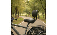 Bike Seat Cushioned Cycle Saddle Wide Cycle Saddle with Back Support for Tricycles