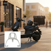 Rear Cargo Rack Heavy Duty Tail Box Bracket Solid Construction Rear Rack for Delivery Riders, Commuters, Grocery Shopping