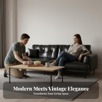 Straight-Line Settee Italian Design Sofa Minimalist design Couch for Apartment Dwellers, Homeowners, Small Spaces, Studio, Home Office