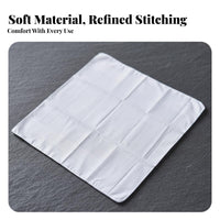 6 Pieces Blank DIY Handkerchief Reusable White Cotton Handkerchief for Crafters