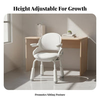 Posture Support Student Chair Ergonomic Design children's Furniture Fully Adjustable Desk Seat Padded padding for Students, Kids 6-12, Parents, Study Room, academic tasks, Online Learning, Bedroom