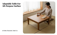 sleek Design floor cushion table infusion Table Multifunctional Japanese Floor Table serene serene-inspired aesthetic Living Room Furniture adaptable for Apartment Dwellers, Minimalists, Bay opening, Bedroom, Small areas, Balcony