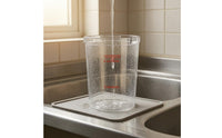 PC Material Transparent Plastic Steamer Cup Measurement Markings Plastic Measuring Beaker Easy to Clean Graduated Measuring Cup Wide Opening