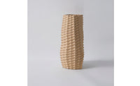Ceramic Vase Tall Flower Holder Faceted for Hotel Lobby, Interior Designers