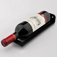 Wall Mounted Wine Rack, Aluminum Alloy Wine Bottle Holder with Individual Slots, Modern Design for Dining Room, Kitchen Storage