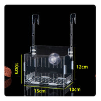 Space-Saving Acrylic Aquatic Aquarium Plant Holder Drill-Drillless Installation Aquarium Plant Holder Transparent Hydroponic Basket Long-Lasting Plastic for Terrarium