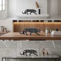Figurine Crackle Statue Prowling Figurine for Home Stylists, Art Collectors, Office, Living Room, Car Dashboard