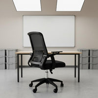 Quiet Casters Ergonomic Mesh Office Chair All-Day Comfort Ergonomic Mesh Chair Heavy-Duty Base Rocking Function for Students, Kids, Study, Conference Room