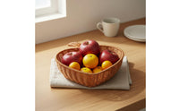 Fruit Shaped Woven Basket Multi-Functional Heart Shaped Fruit Tray Japanese Style Household Storage for Kitchen, Living Room, Party
