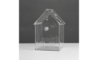 Escape-Proof Reptile Enclosure with Feeding Hatch Clear Reptile Enclosure Transparent Acrylic Terrarium Well-Ventilated for Hobbyists, Home Office