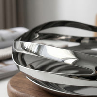 Stainless Steel Fruit Bowl Minimalist Bowl with Hollow Design Multifunctional Vessel for Kitchen