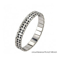 Polished Finish Anti-Static Bracelet Black Inlaid Chain-Style Wrist Bracelet Everyday Wear Anti Static Wrist Strap Comfortable