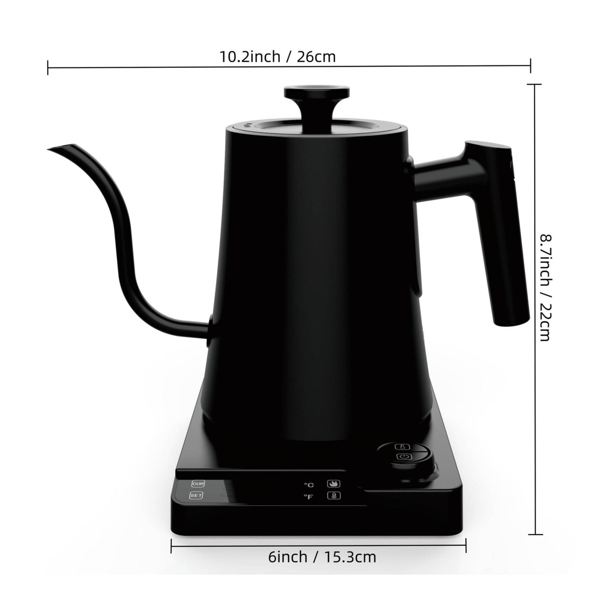 Exact Electric Gooseneck Kettle Digital Pour-over Kettle for Tea Drinkers