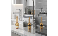 Brass Faucet Cartridge Threaded Faucet Valve Cartridge with Sealing Seal Tap Gland Splined Hardware Hot and Cold Water