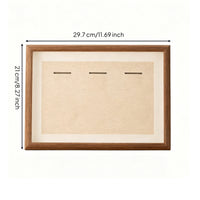 Clear Protective Cover Panel Tabletop Medal Frame textileLined Wooden Medal Display Frame