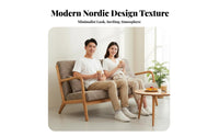 Upholstered Armchair and Table Set Modern Design for Coffee Shop, Office, Adults