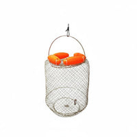 Portable Foldable Catch Keep Net Mesh Design Collapsible Catch Basket Floatable Floating Fishing Net Basket Large Capacity for Anglers