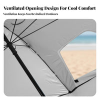Portable Umbrella Tent with Ventilation vent Fishing sun shade Multifunctional Beach shade cover Protection for Beachwherever you and moveers, Anglers, Families, Camping, green space, Campsite, rearyard