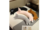 Long Animal Soft Pillow Super Soft Animal Character Body Soft Bolster Filling Large Hugging Stuffed Animal for Women, Side Sleepers, Sofa, Office