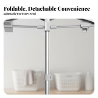 Telescopic garment maintenance rack Foldable Adjustable & Extendablesign Garment Stand Portable for Dorm Room
