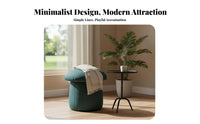 Modern Minimalist Toadstool-shapedShaped Stool Nordic Design Toadstool Pouf Compact Size Footstool Upholstered Finish for Design Enthusiasts, Homeowners, Small Areas, Bedroom, Living Room, Entryway