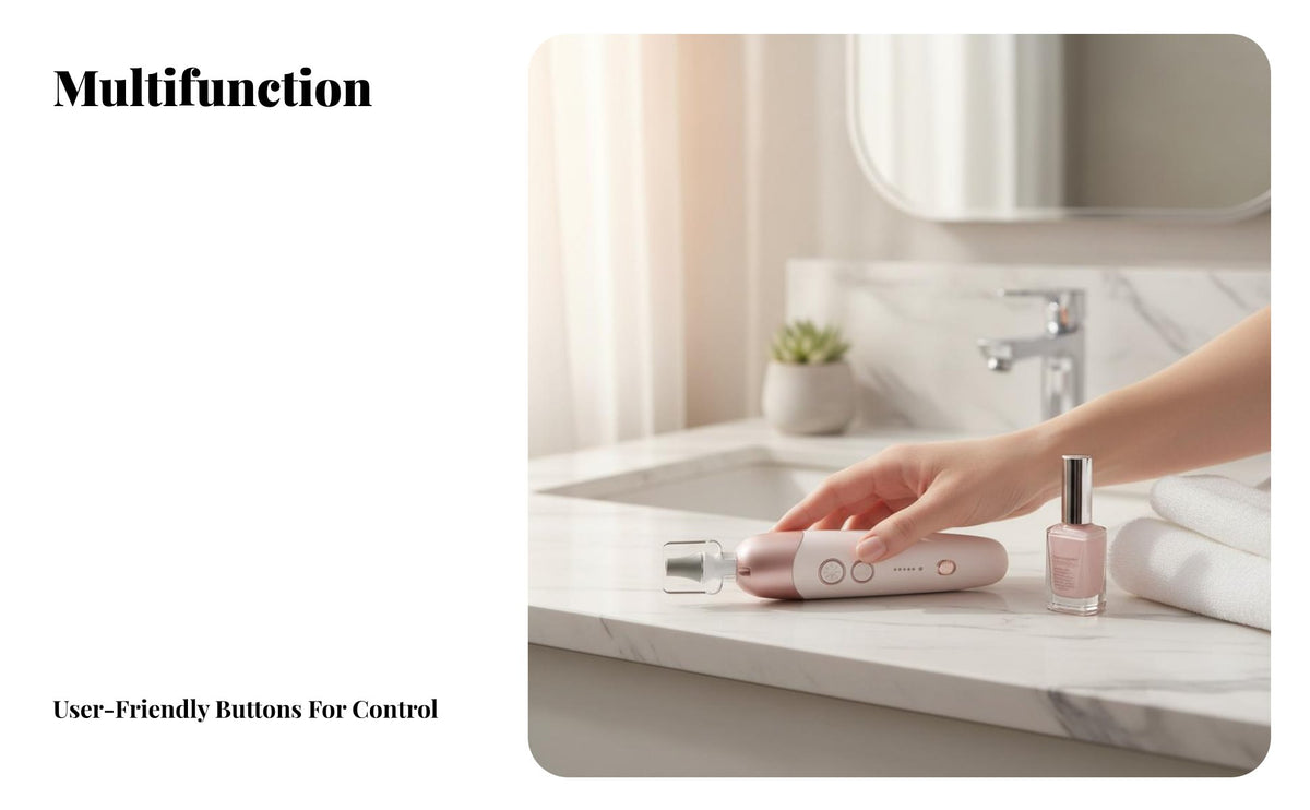 Electric Nail Drill Multi-Functional Portable Nail File Machine Multifunctional Personal Care Appliance for Beginners, Beauty Students, Travel, Salon