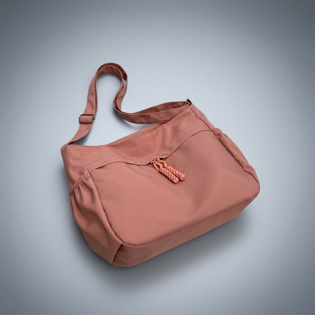 Tote Bag for Women with Zipper and External Pockets, Large Canvas Tote Bag for Work, Crossbody Shopping Bag with Strap, Large Canvas Summer Bag