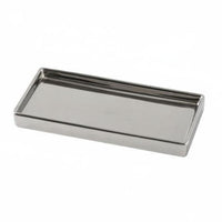 Pewter Ceramic Tray Luxury Nordic Aesthetic Storage Plate Elegant Design Ceramic Vanity Tray for Dresser, Washroom, Entryway