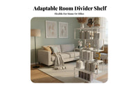 Nordic Design Freestanding accessible bookshelf Multi-Tier Room Divider Multifunctional Shelving unit adaptable Display for Apartment Dwellers, Office Workers, Interior Designers, Bedroom