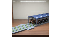 N Building Kit Bi-Color-Color Process N Train Maintenance Shed DIY Assembly 3D Printed Railway Maintenance Facility for Hobbyists
