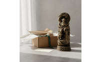 Viking God Statue Vintage Finish Mythological Resin Sculpture Northern European Mythology Idol Flat Base Resin Pagan Altar