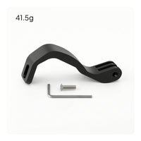 Aluminum Alloy Front Light Bracket with Action Camera Interface Compatible Bike Light Mount Easy to Install Lightweight for Cyclists, Commuters, Night Riding, Commuting, Folding Bikes