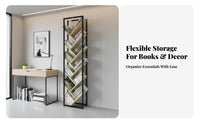 Creative Design Tree-Shaped Bookshelf Multifunctional Storage Rack Space-Saving Book Organizer Compact Size for Children, Students, Office Workers, Study Room, Bedroom, Small Areas