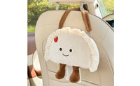 Cute Soft Fabric Tissue Holder Quilted Car Tissue Holder Decorative Organizer Soft for Drivers