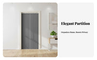 Accordion Door Curtain No-Drill Installation Accordiondesign Divider for Renters