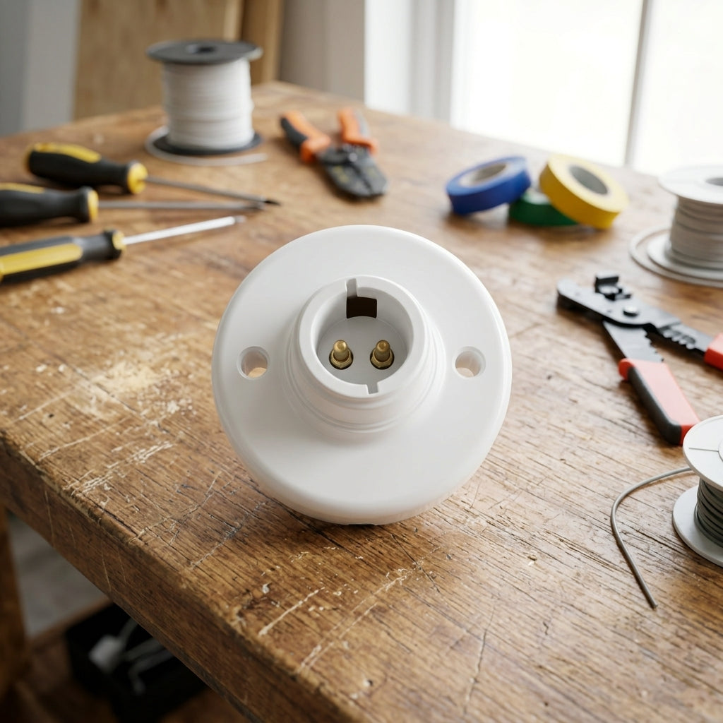 Kitchen Island Ceiling Rose Light Fitting for Pendant Style, Surface Mount B22 Bulb Holder with 120°C Heat Resistance, Pack of 200 Pieces