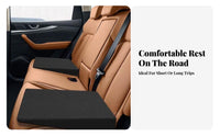 2 Pieces Flat Vehicle Top Rear-Seat Wedge Pad Sloped Sides Rear-Seat Leveling Pad Black Vehicle Gear Rectangular