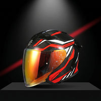 Full-Face Helmet Glossy Carbon Fiber Helmet Lightweight Aerodynamic for Motorcyclists, Motorcycle Riding, Daily Commuting